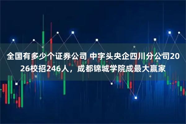 全国有多少个证券公司 中字头央企四川分公司2026校招246人，成都锦城学院成最大赢家